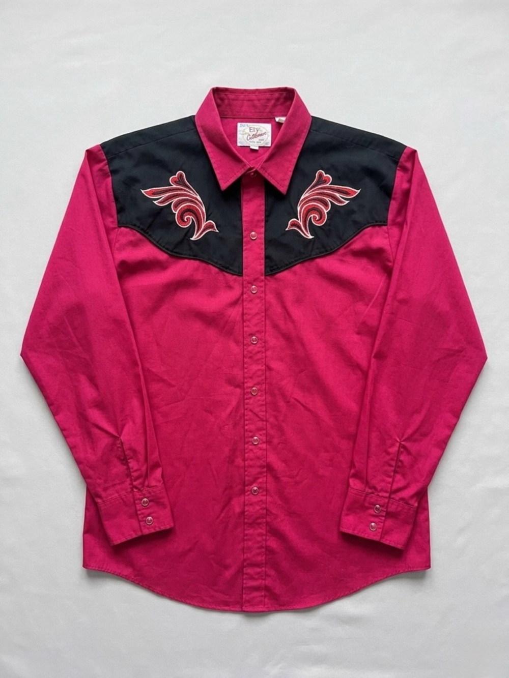 Rockabilly Retro Western Shirt – Embroidered "Country Charmers"